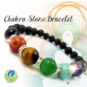 Chakra Stone Essential Oil Bracelet - 8"